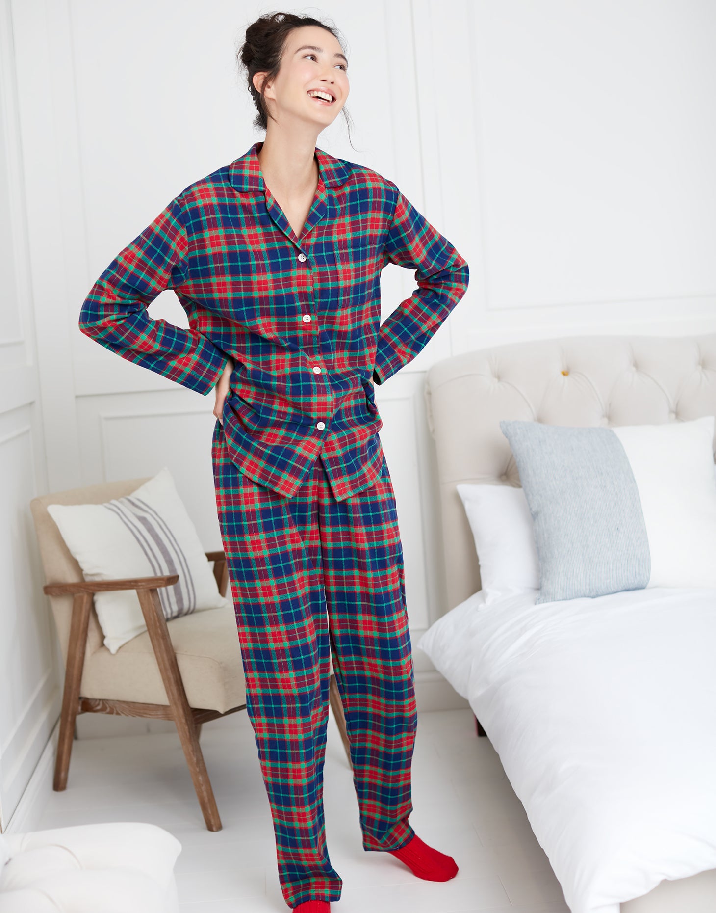 Women's Brushed Cotton Pyjama Set – Cairngorm Tartan