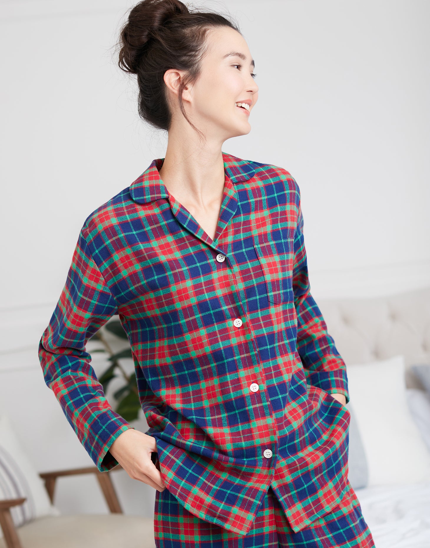 Women's Brushed Cotton Pyjama Set – Cairngorm Tartan