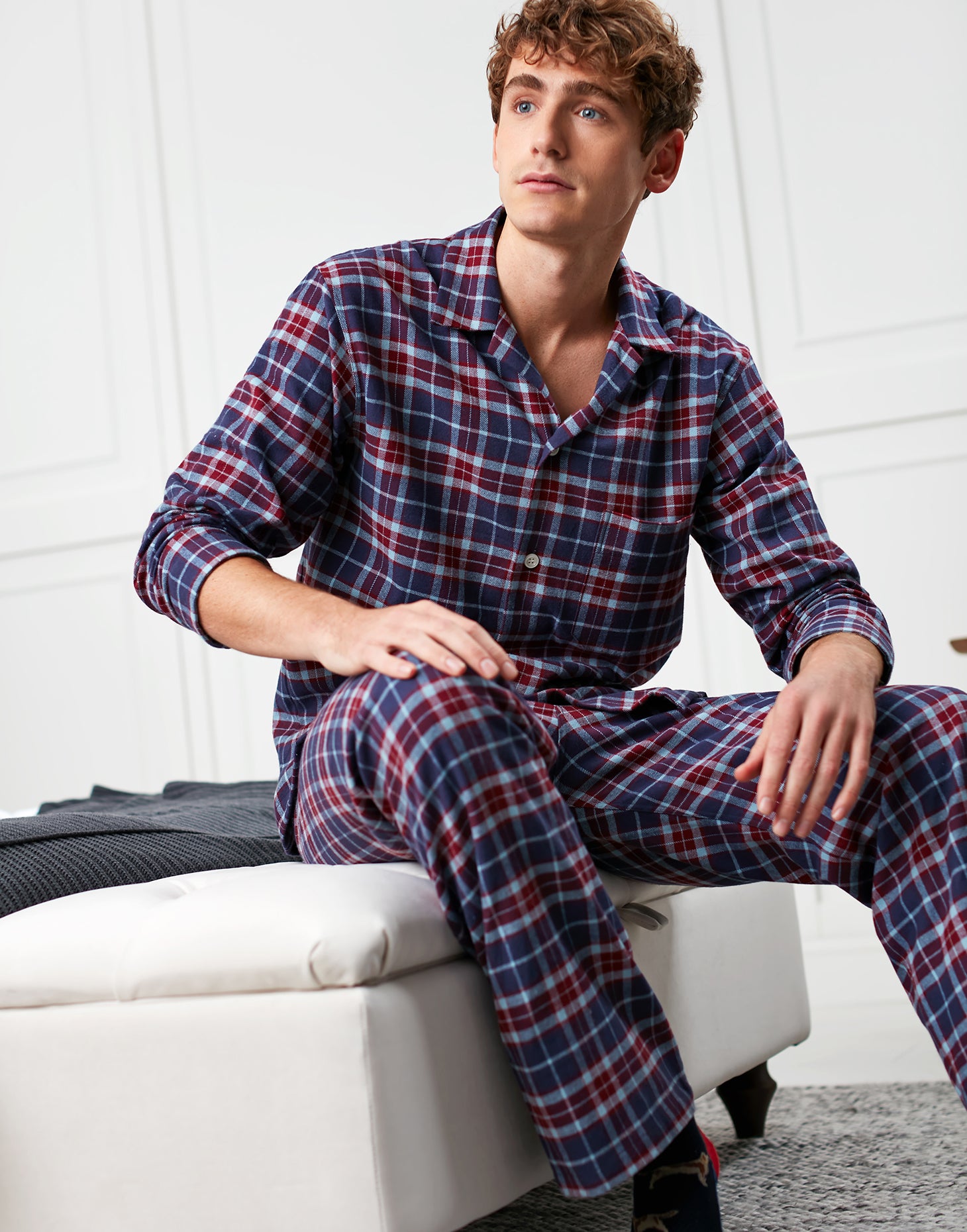 Men's Brushed Cotton Pyjama Set – Arran Tartan