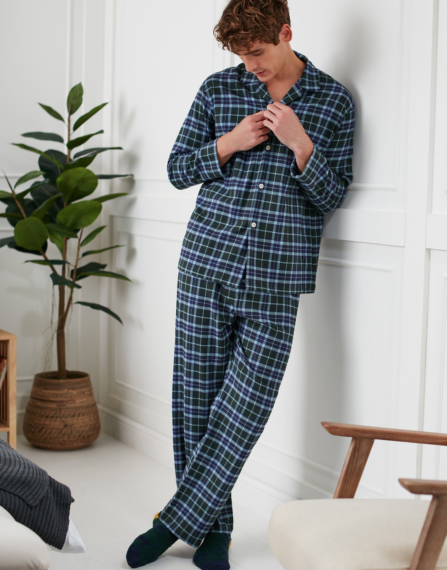 Men's Brushed Cotton Pyjama Set – Jura Tartan