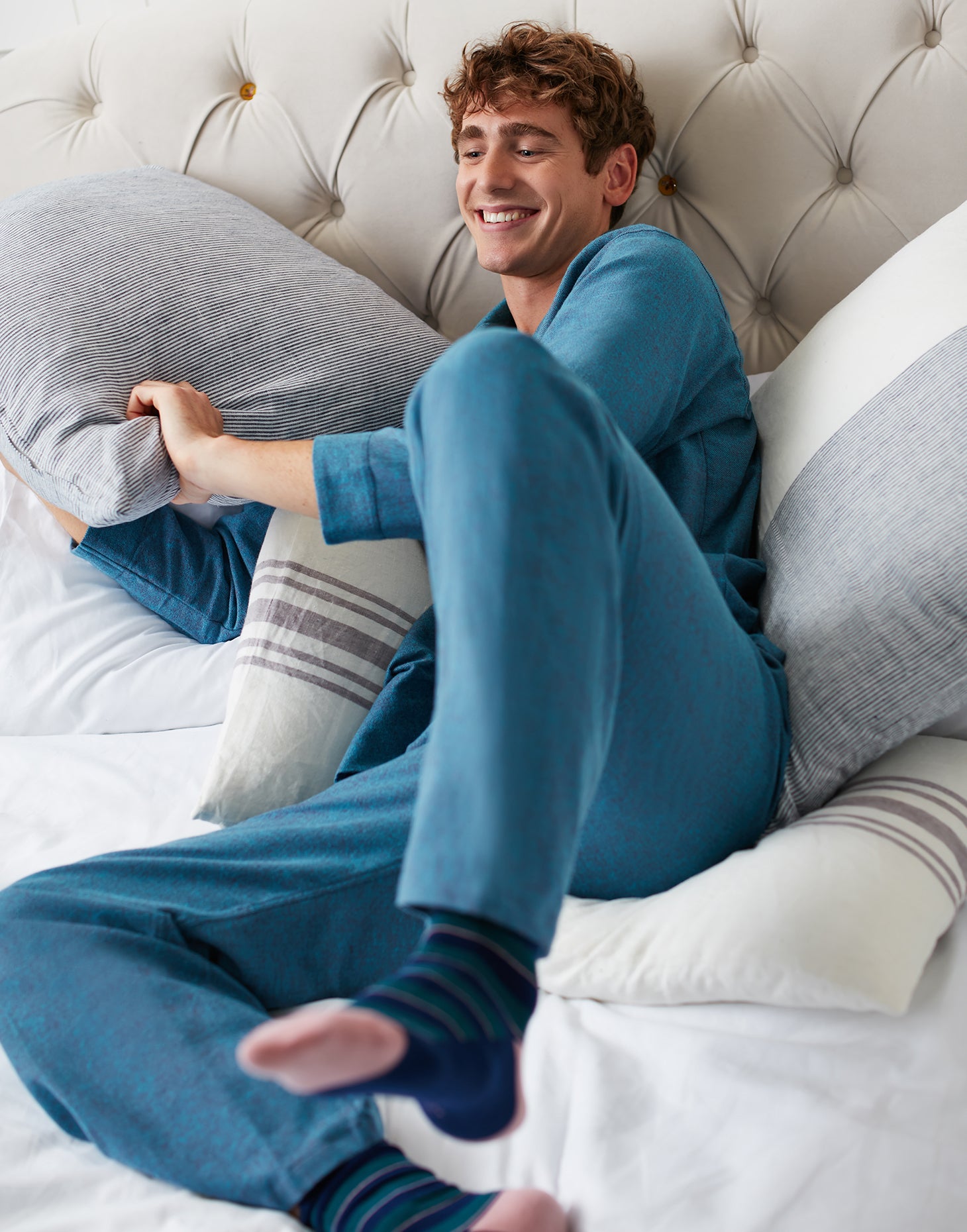 Men's Brushed Cotton Pyjama Set – Stornoway Herringbone