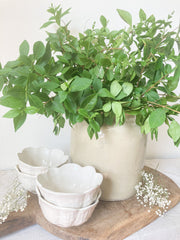 Neutral cream pottery for the kitchen