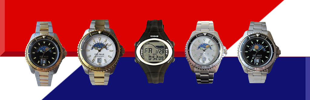 Del Mar Watches Tide Watch Collection - use for tide information in USA waterways