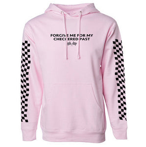 pink checkered hoodie