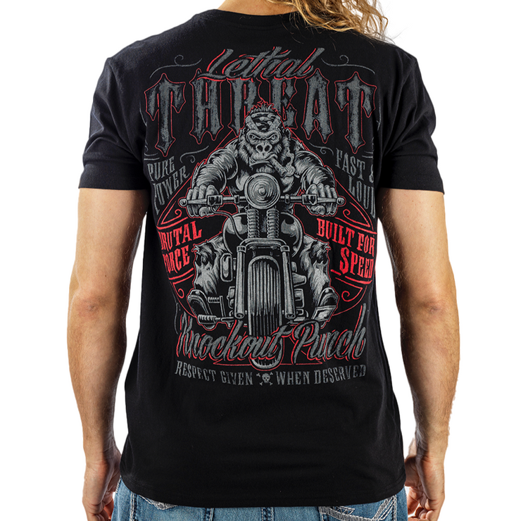 Respect Given Gorilla Biker Tee – Lethal Threat