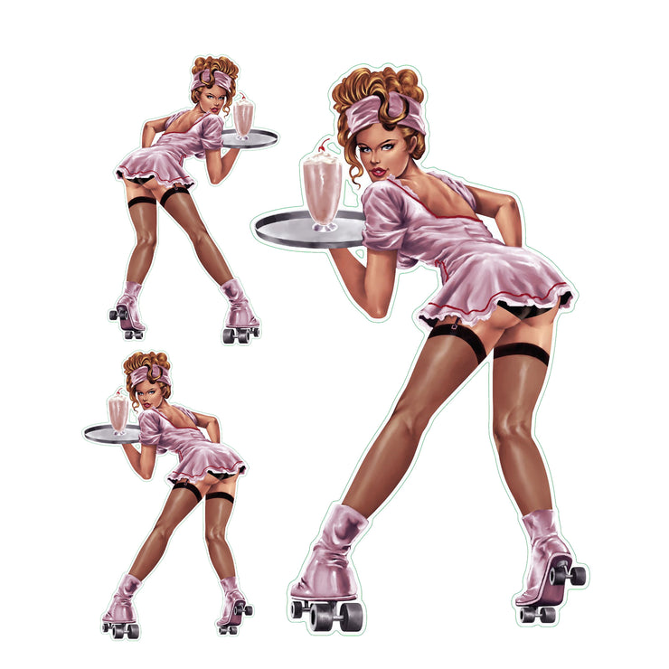 Skater Girl Pin Up Lethal Threat