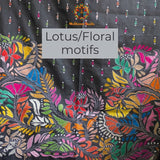 Traditional lotus motif Kantha