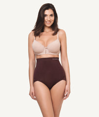 Braga faja invisible sin costura marron frontal - CHANNO