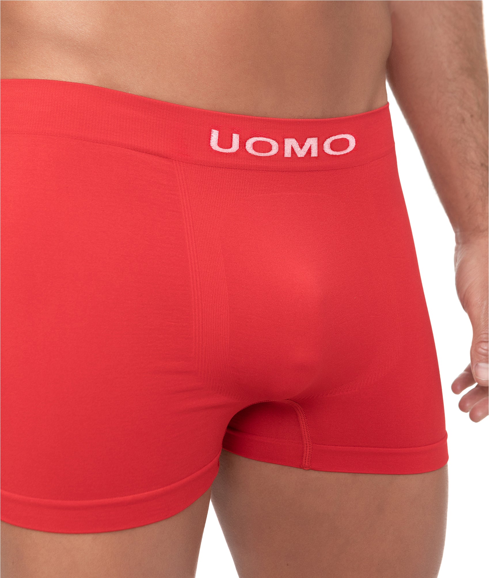 Rojos Hombre Sin Seamless Licra Color Liso Channo