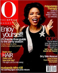 cover of oprah magazine referencing frownies wrinkle patches