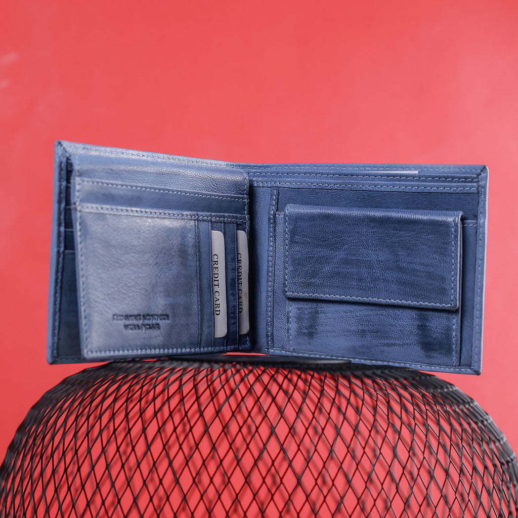 Мъжки портфейл-775-Blue