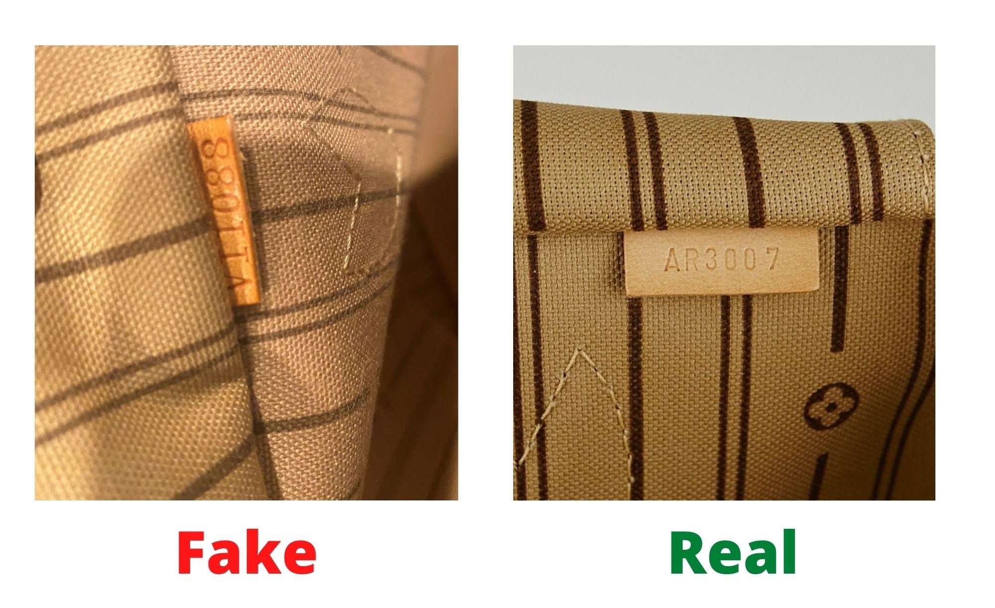 Fake Louis Vuitton Neverfull vs Real: Important Details You Should Definitely Pay Attention To (With Photo Examples) Neverfull Monogram real vs fake date code