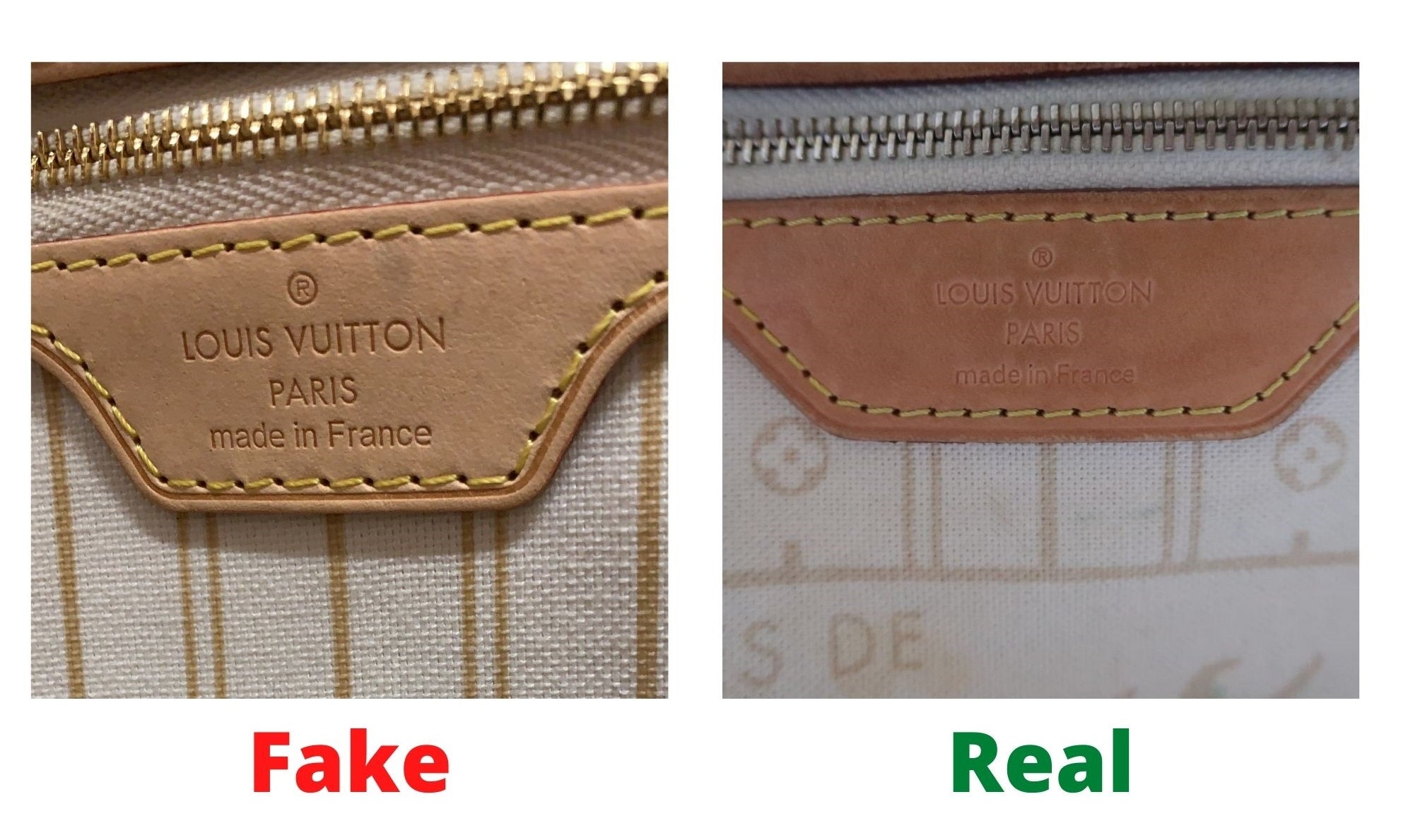 GUIDE] Louis Vuitton Neverfull Fake vs Real (50 Examples) – Bagaholic