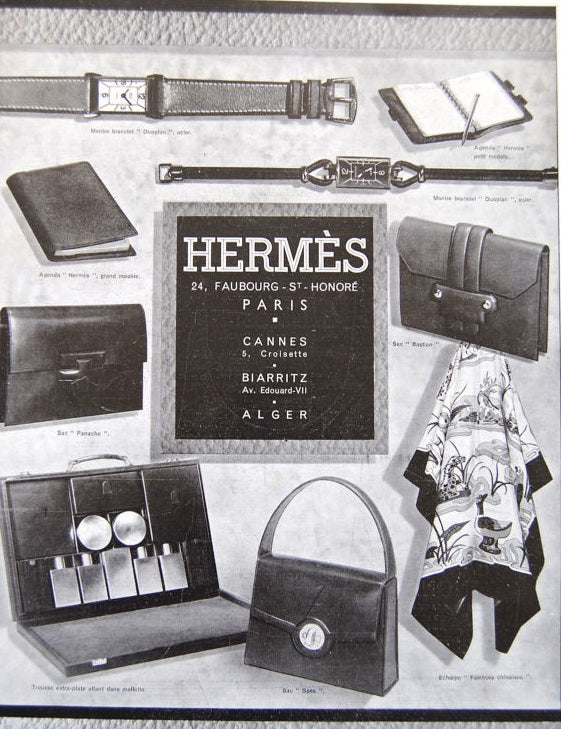 1940 vintage ad hermès