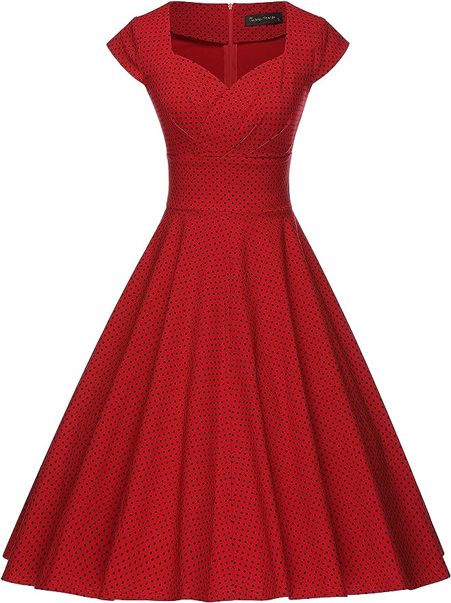 1950s dress polka dot