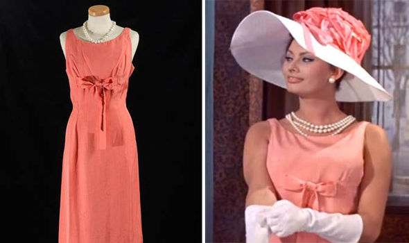 1950s outfit sophia loren dress from balmain millionnaires