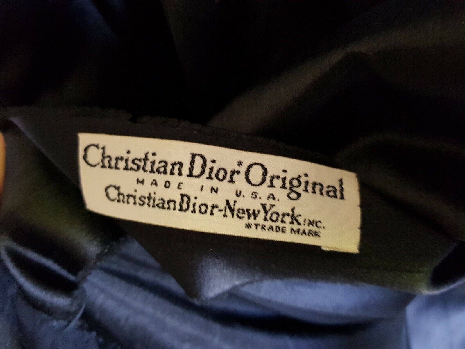 Abbigliamento etichetta di Dior vintage degli anni '50