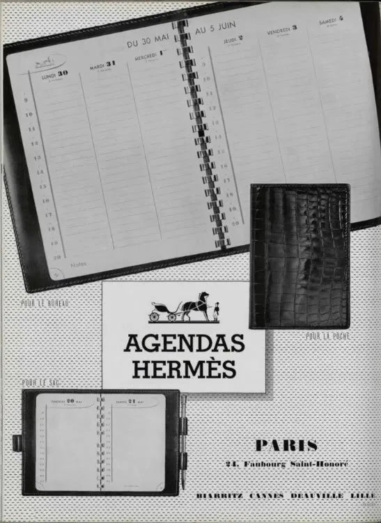 Agenda de Hermes 1954 Anuncio