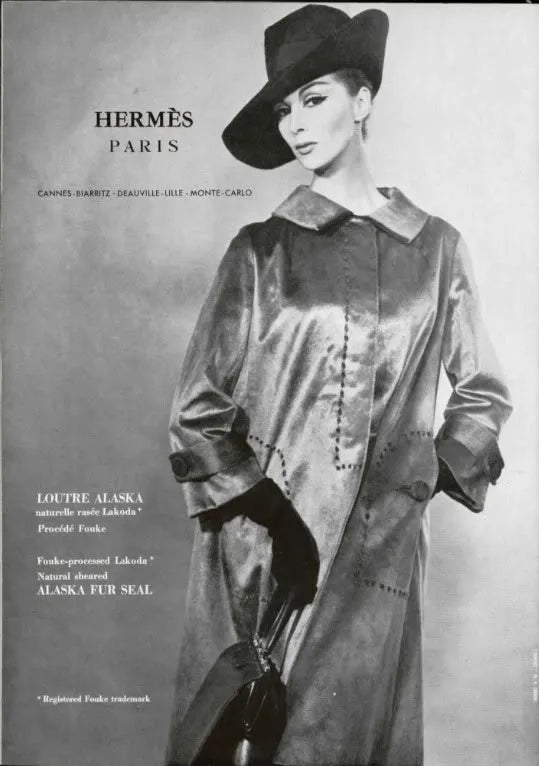 1962 fashion hermes printed ads