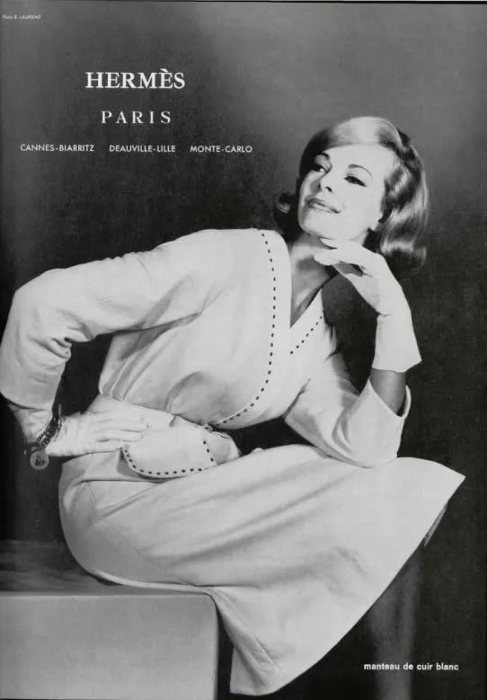 1962 hermes fashion ad