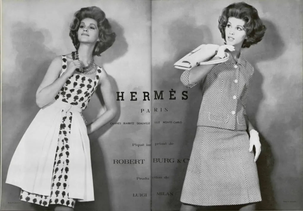 1962 hermes paris fashion ad