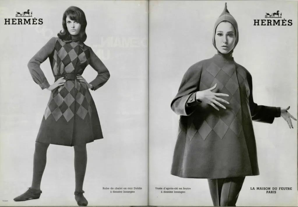 1965 fashion magazine hermes ad