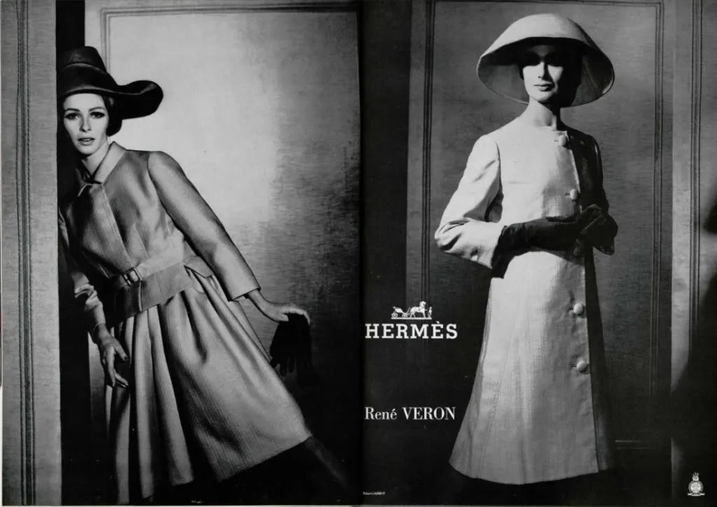 1966 Fashion Magazina Hermes Vintage AD