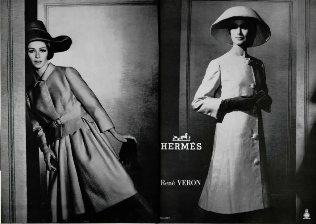 1966 fashion magazina hermes vintage ad