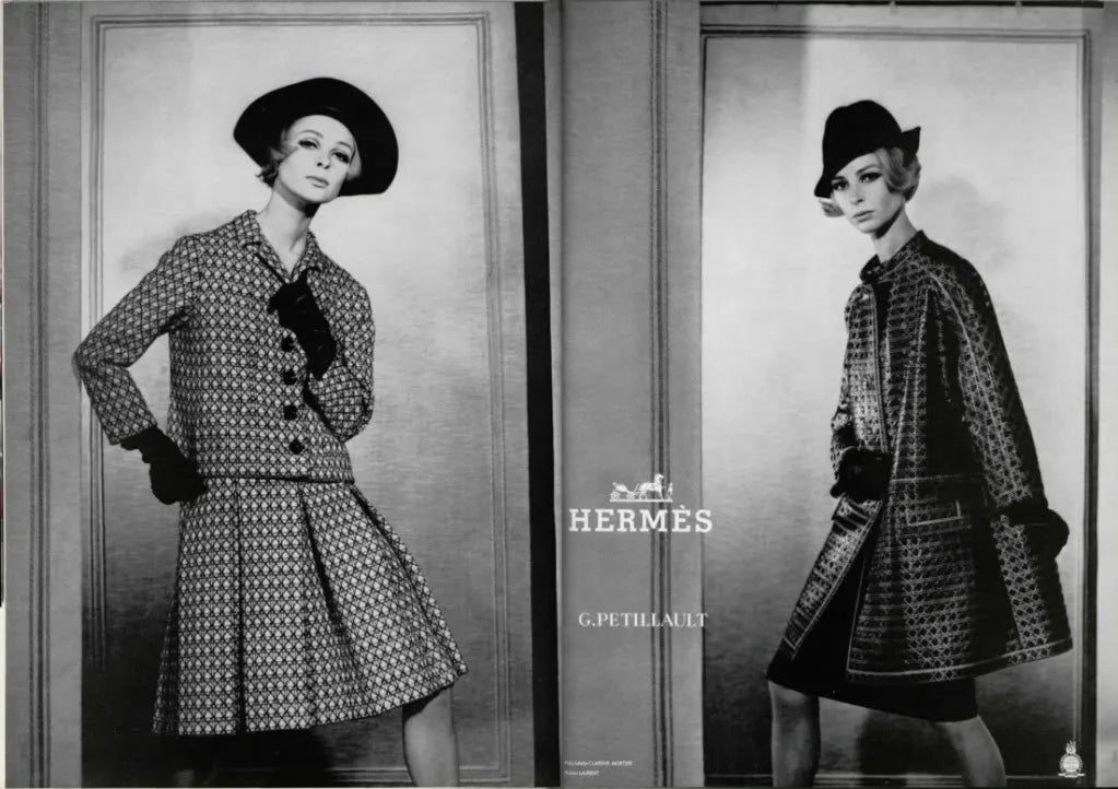 1966 Magazina de moda Hermes Anuncios vintage