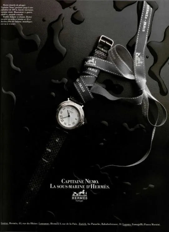 1988 Hermes Watch Vintage Ads