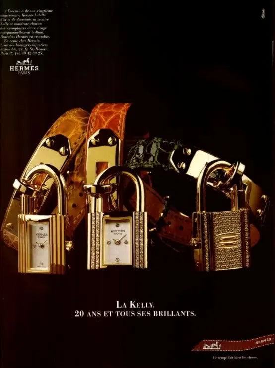 hermes vintage watch ads