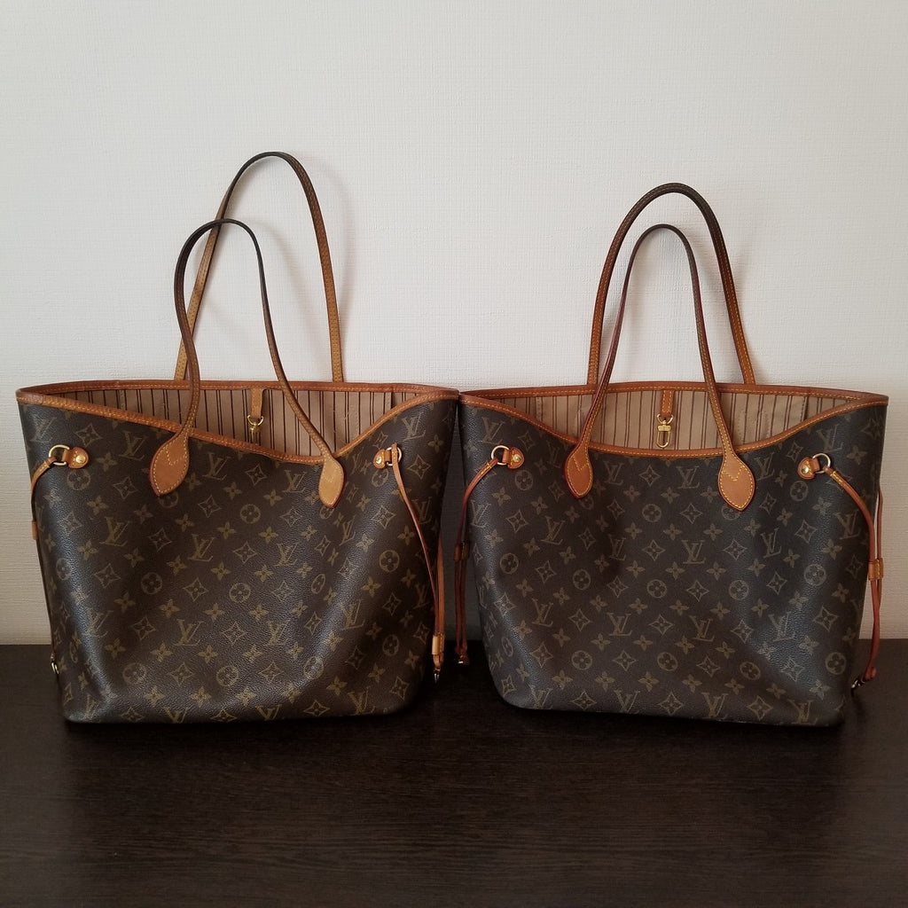 louis vuitton lv neverfull fake real