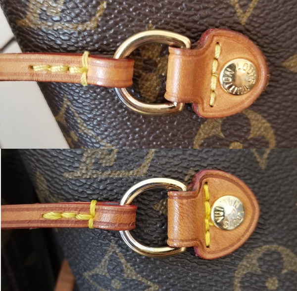 louis vuitton neverfull real fake authentic replica comparison