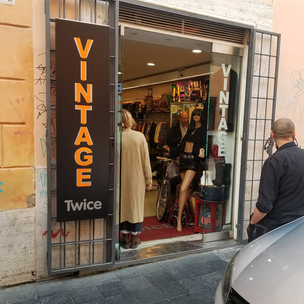 twice vintage shop in Rome