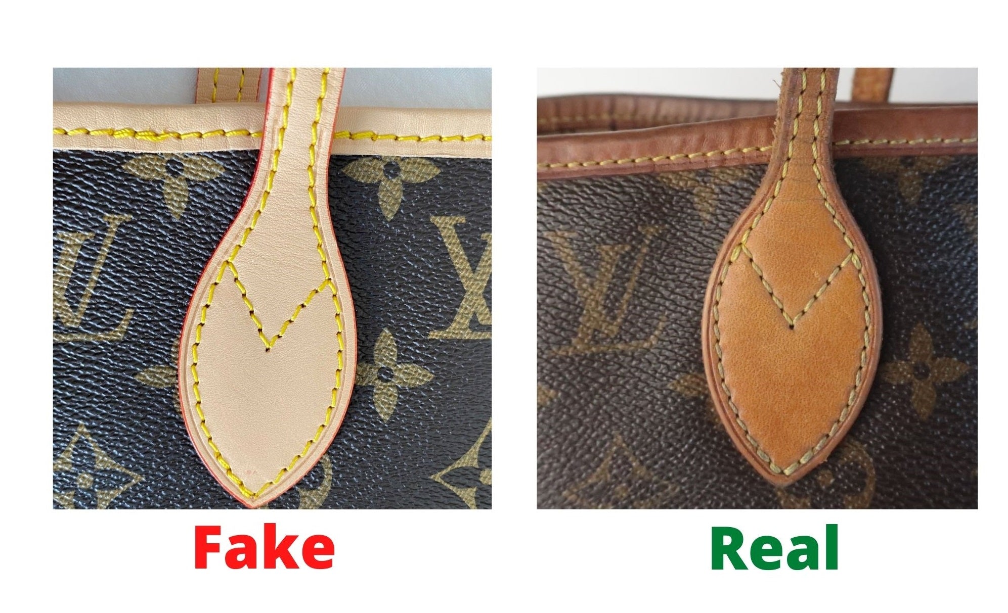 How to Spot a Fake Louis Vuitton Neverfull bag—Real VS Fake