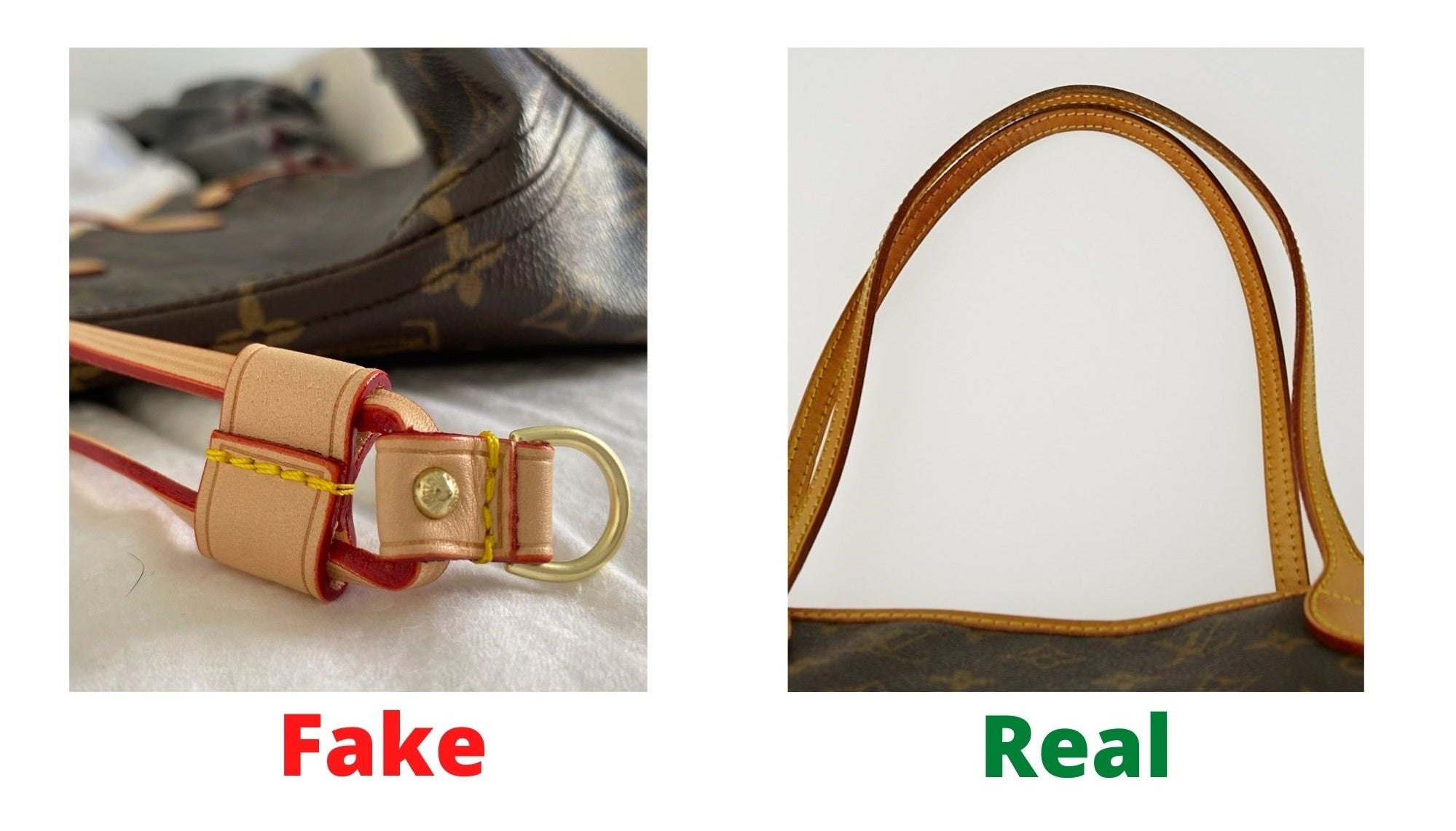 GUIDE] Louis Vuitton Neverfull Fake vs Real (50 Examples) – Bagaholic