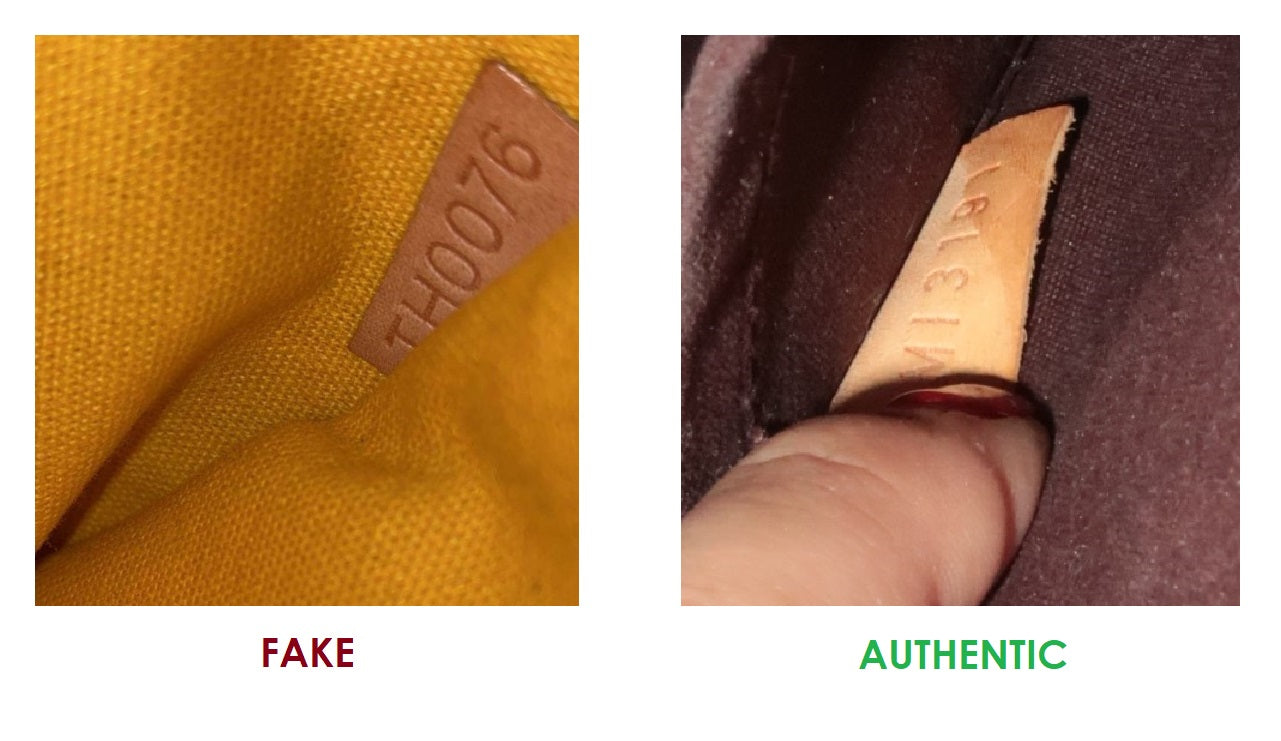 Cómo detectar un falso Louis Vuitton Alma BB Código de cita falsa real
