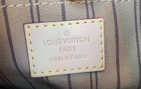 Fake Louis Vuitton Neverfull vs Real: Important Details You Should Definitely Pay Attention To (With Photo Examples) Neverfull pouch heat stamp