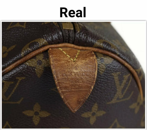 Fake vs Real, Louis Vuitton Monogram Speedy 25