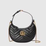 GG Marmont matelasse mini Bag half-moon