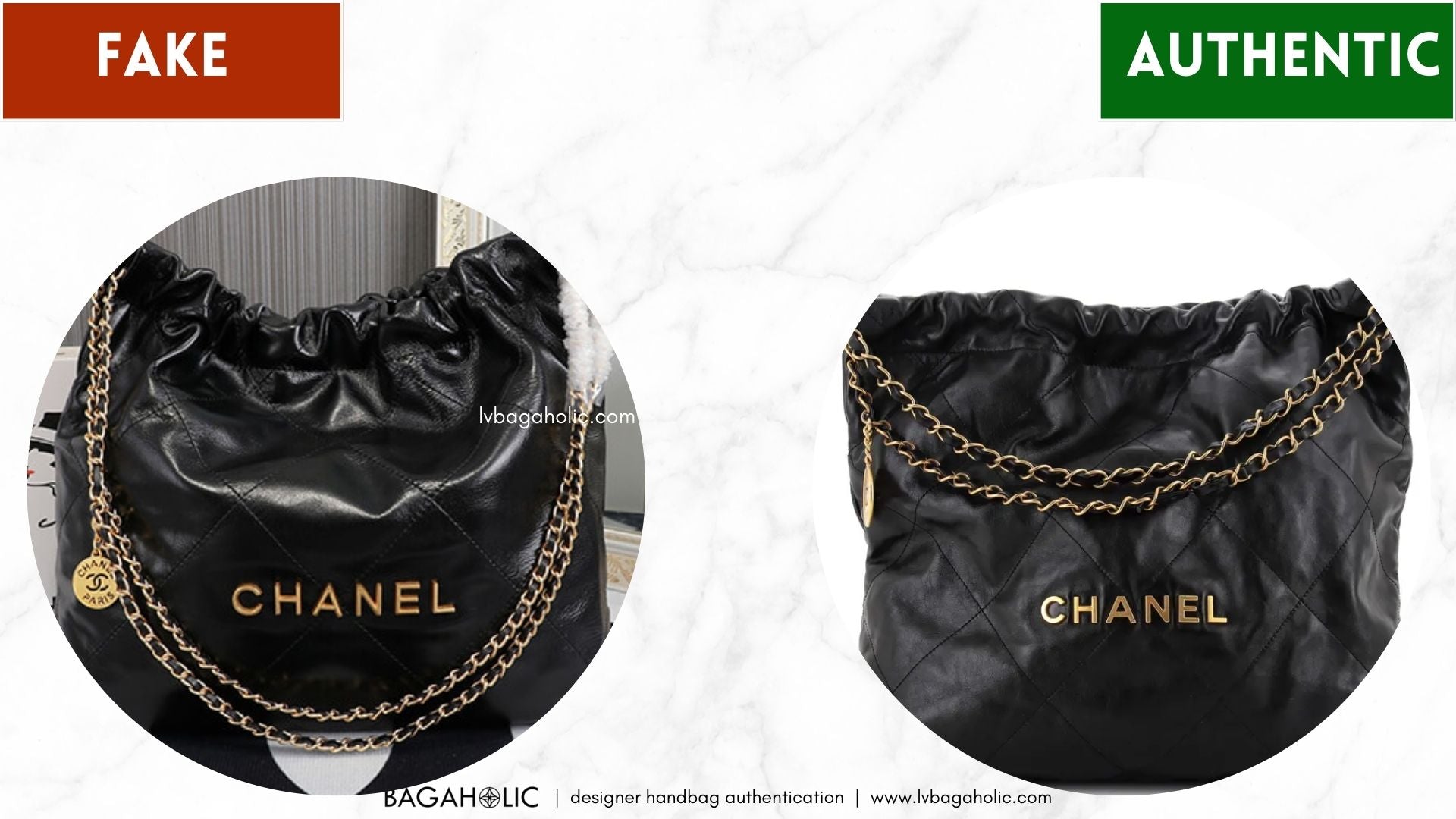 How to Tell If a Chanel 22 bag is real or fake