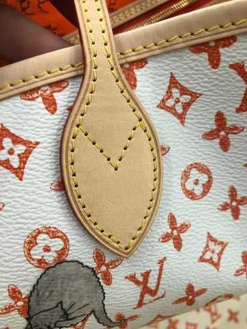 How to Tell if This Louis Vuitton Catogram Neverfull MM Is Real Or Fak –  Bagaholic