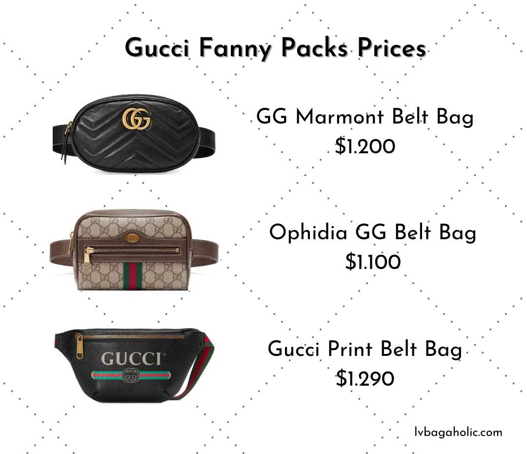 Gucci fanny packs / Best designer belt bags prices