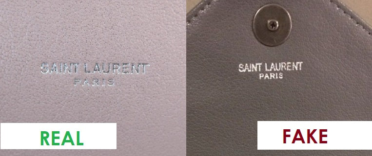 Real vs Fake YSL handbag. How to spot fake Yves Saint Laurent 