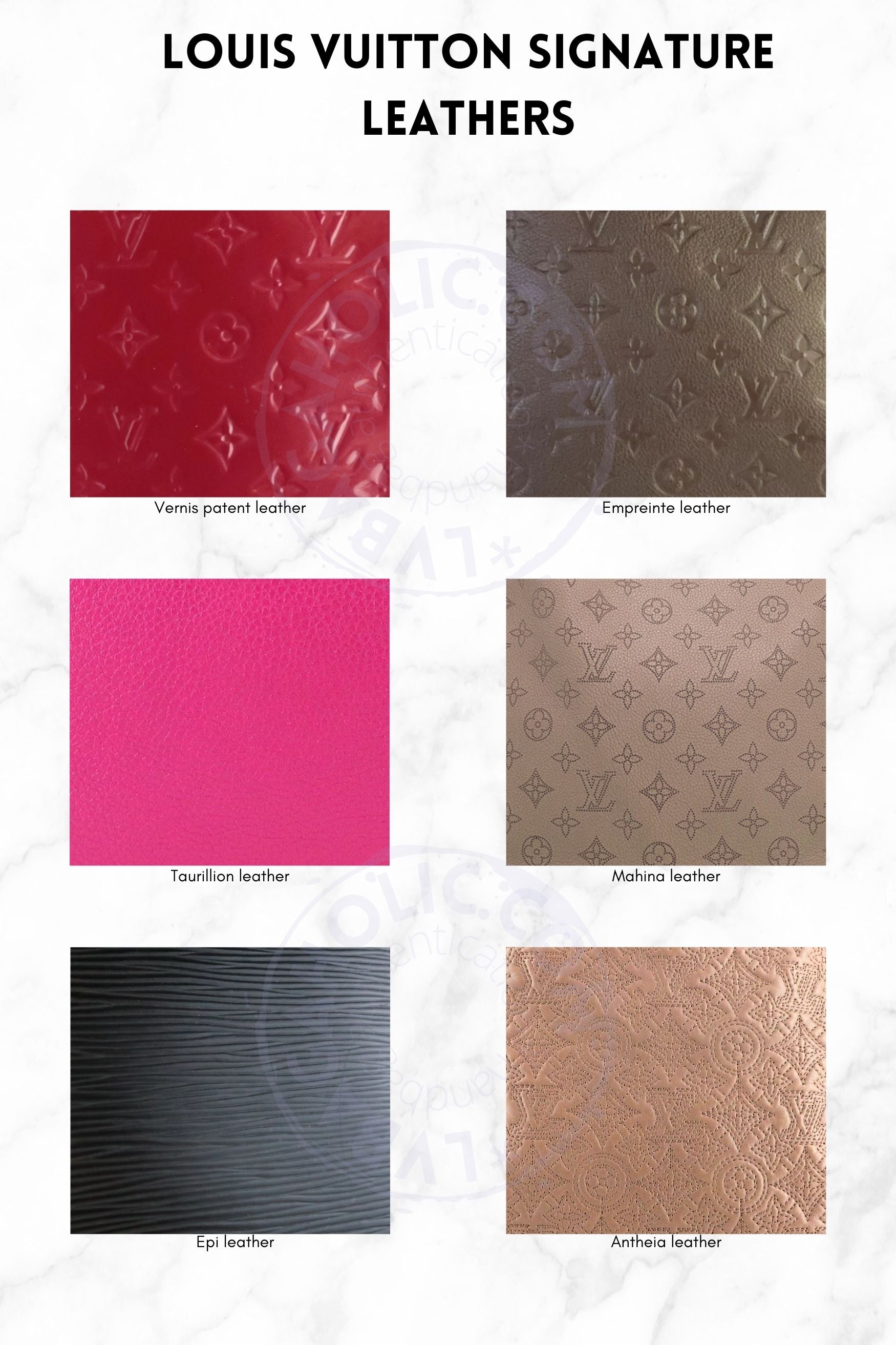 Louis Vuitton Signature patterns leather