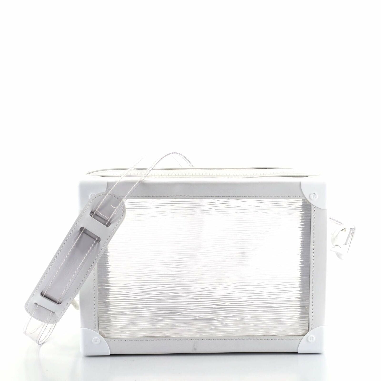 Louis Vuitton Soft Trunk Bag Limited Edition Epi Plage Cuero Transparente Bolsa Seethrough