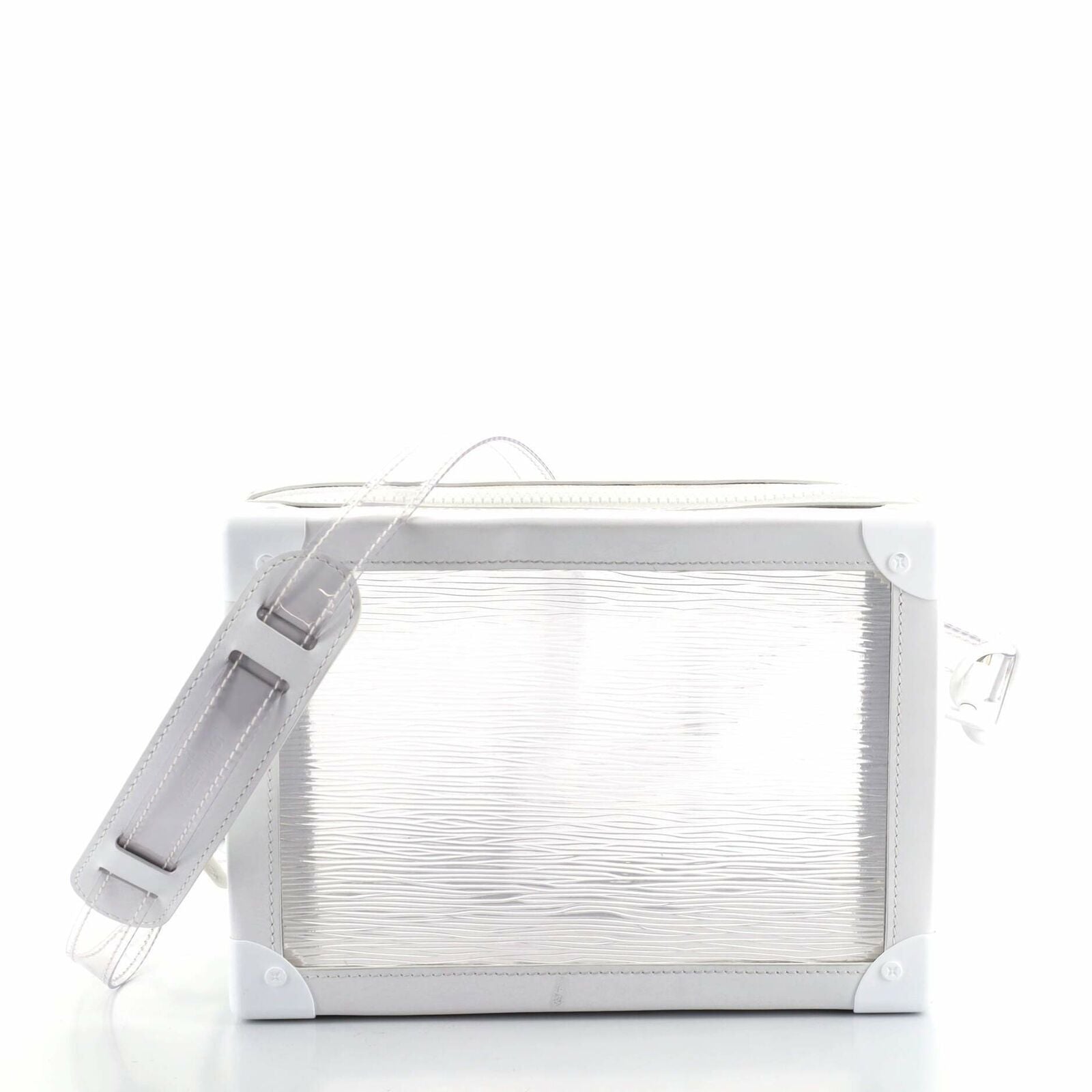 Louis Vuitton See Through Translucent Clear with Pouch 871301 White Epi  Plage Tote, Louis Vuitton