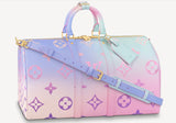 Louis Vuitton Sunrise Pastel Bag Collection 2022 Keepall Bandouliere Pink Violet LV Bag