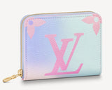 LOUIS VUITTON SUNRISE Pastel Bag Collection 2022 Purse de monedas Zippy Pink Violet LV Wallet