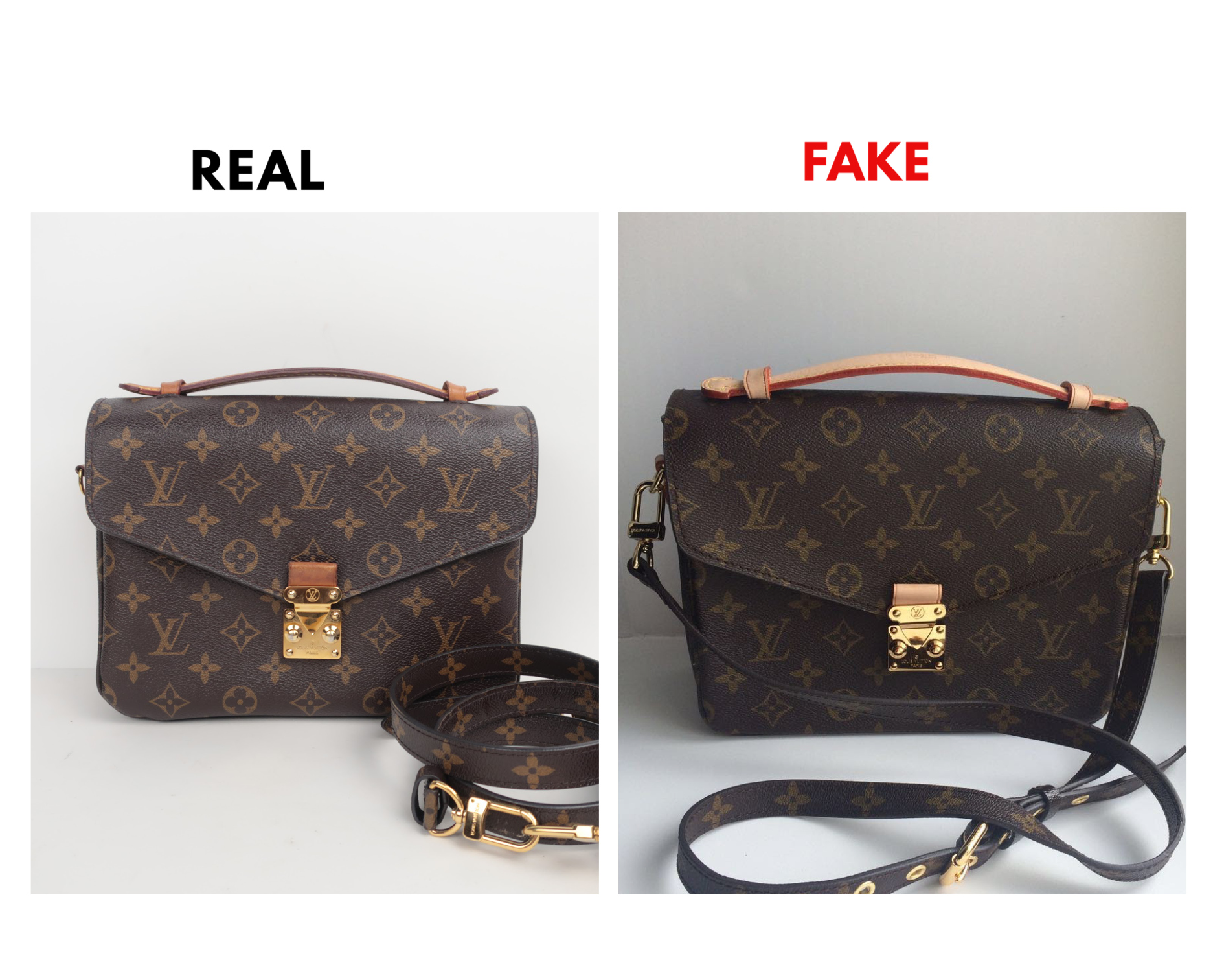 How Can You Spot a Fake Louis Vuitton Pochette Metis? – Bagaholic